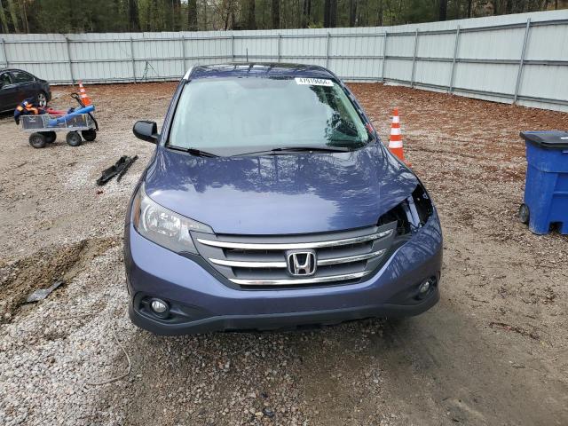 5J6RM3H77CL012433 - 2012 HONDA CR-V EXL BLUE photo 5