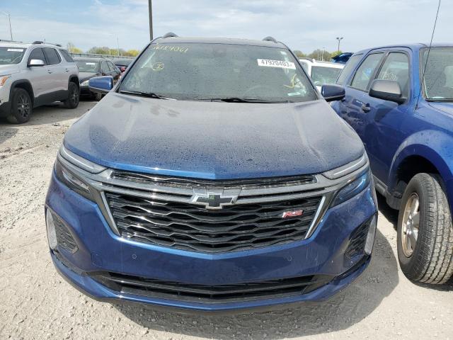 3GNAXMEV2NS245630 - 2022 CHEVROLET EQUINOX RS BLUE photo 5