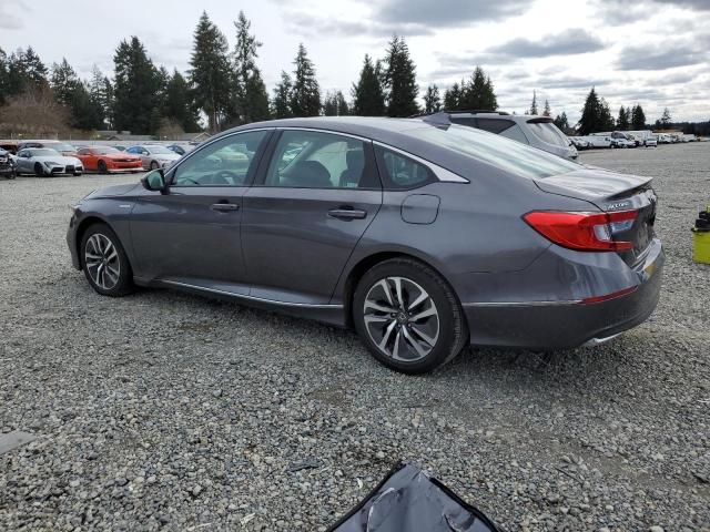 1HGCV3F57KA002443 - 2019 HONDA ACCORD HYBRID EXL GRAY photo 2