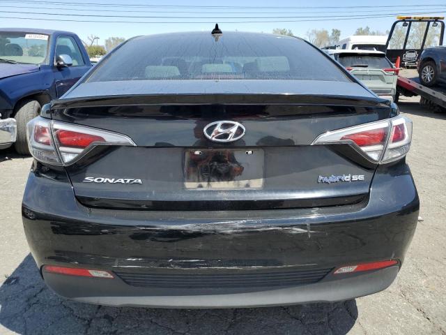 KMHE24L19HA051476 - 2017 HYUNDAI SONATA HYBRID BLACK photo 6