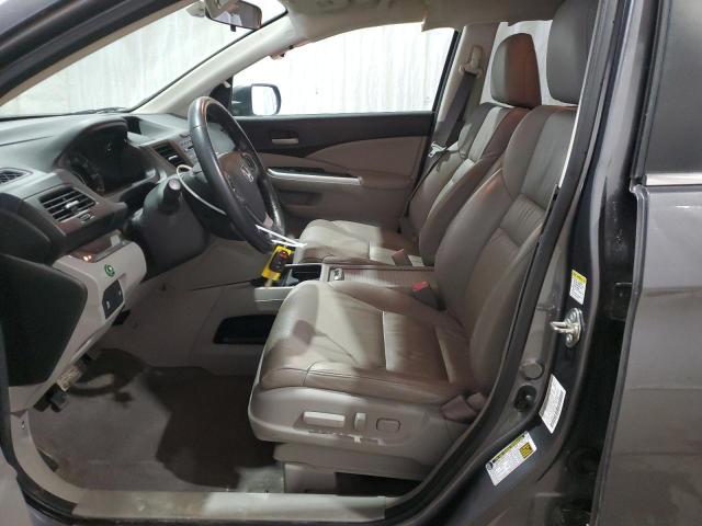 2HKRM4H73EH674822 - 2014 HONDA CR-V EXL GRAY photo 7