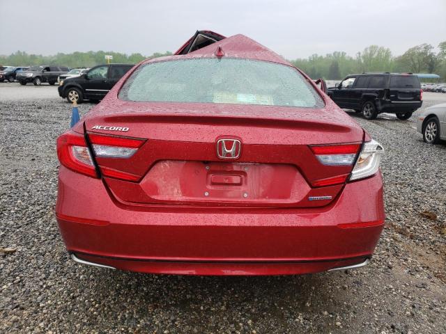 1HGCV3F55KA005003 - 2019 HONDA ACCORD HYBRID EXL MAROON photo 6