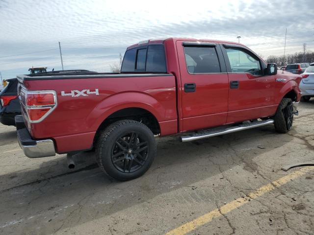 1FTFW1EV4AFD86164 - 2010 FORD F150 SUPERCREW RED photo 3