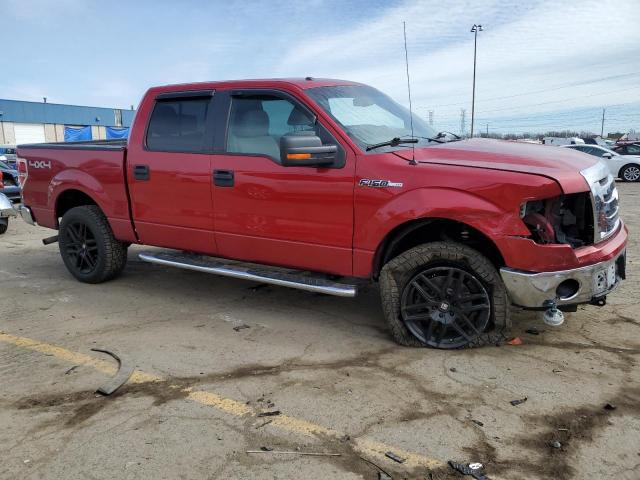 1FTFW1EV4AFD86164 - 2010 FORD F150 SUPERCREW RED photo 4