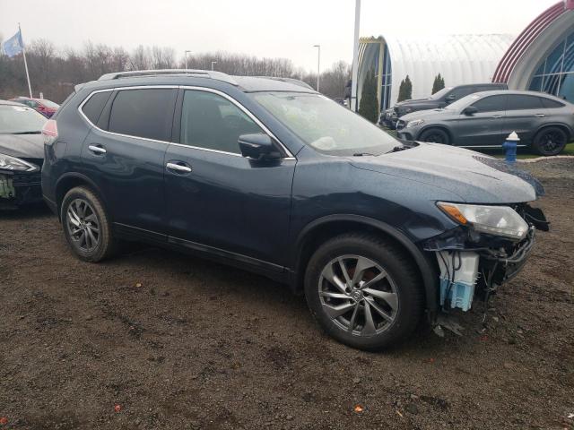 5N1AT2MV9EC826148 - 2014 NISSAN ROGUE S BLUE photo 4