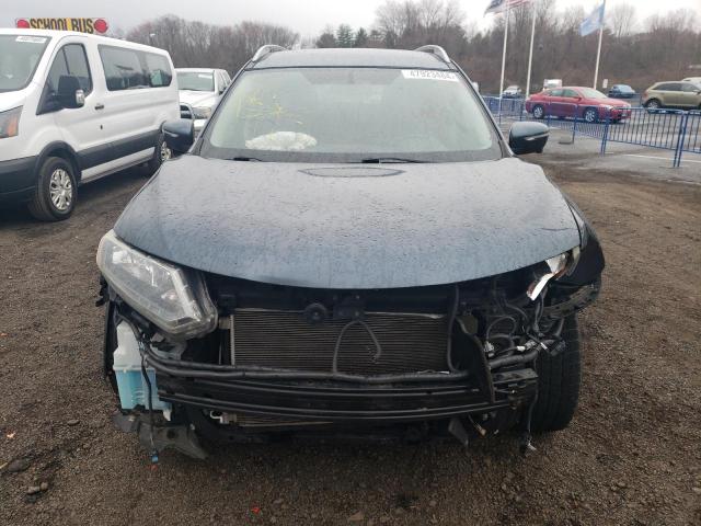 5N1AT2MV9EC826148 - 2014 NISSAN ROGUE S BLUE photo 5