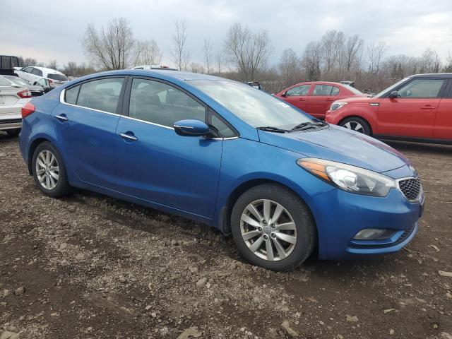 KNAFX4A85E5058243 - 2014 KIA FORTE EX BLUE photo 4