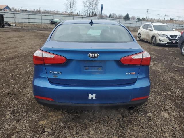 KNAFX4A85E5058243 - 2014 KIA FORTE EX BLUE photo 6