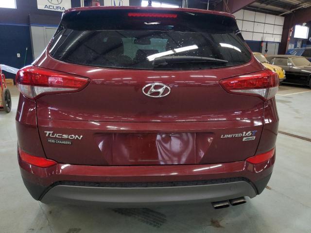 KM8J3CA24GU104096 - 2016 HYUNDAI TUCSON LIMITED BURGUNDY photo 6