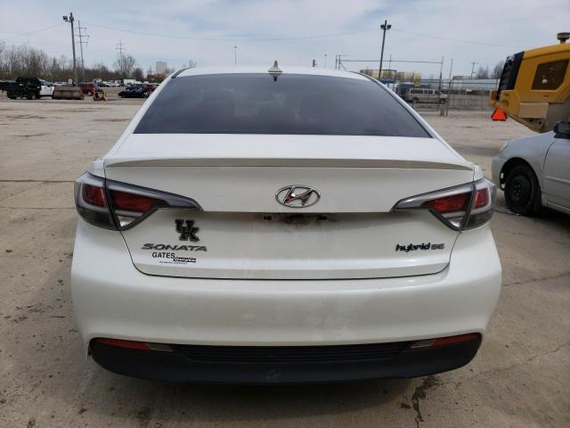 KMHE24L1XGA023605 - 2016 HYUNDAI SONATA HYBRID WHITE photo 6