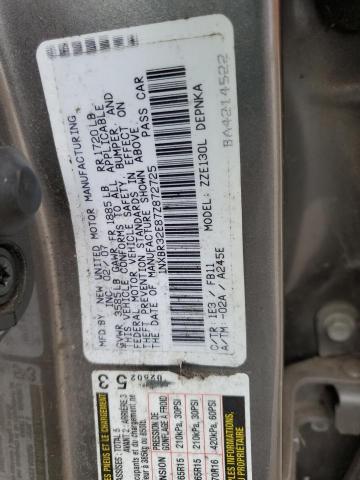 1NXBR32E87Z872725 - 2007 TOYOTA COROLLA CE GRAY photo 12