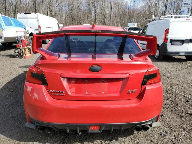 JF1VA2M69H9818773 - 2017 SUBARU WRX STI RED photo 6