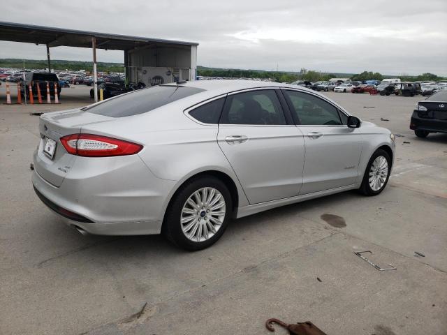 3FA6P0LU4FR304256 - 2015 FORD FUSION SE HYBRID SILVER photo 3