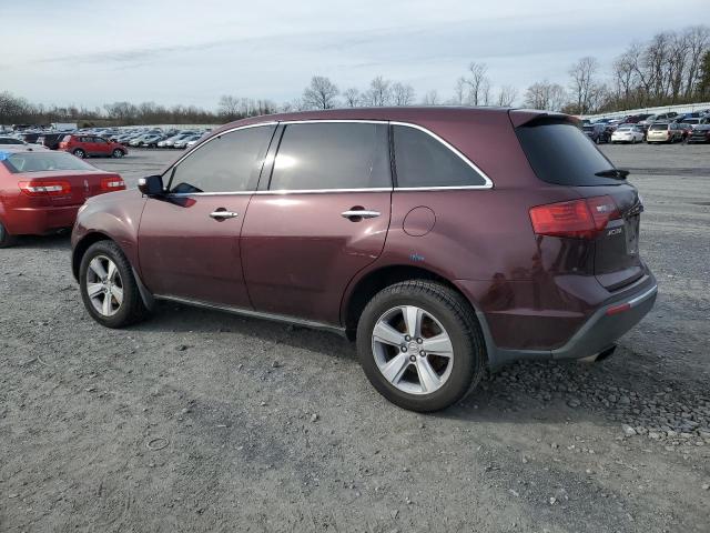 2HNYD2H31CH504620 - 2012 ACURA MDX TECHNOLOGY BURGUNDY photo 2