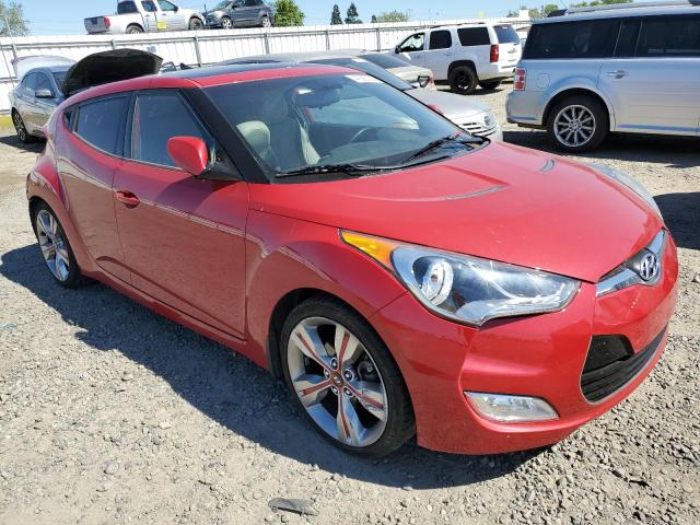 KMHTC6AD6DU096980 - 2013 HYUNDAI VELOSTER RED photo 4