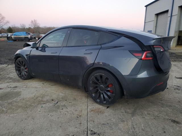 5YJYGDEF5MF121603 - 2021 TESLA MODEL Y BLUE photo 2