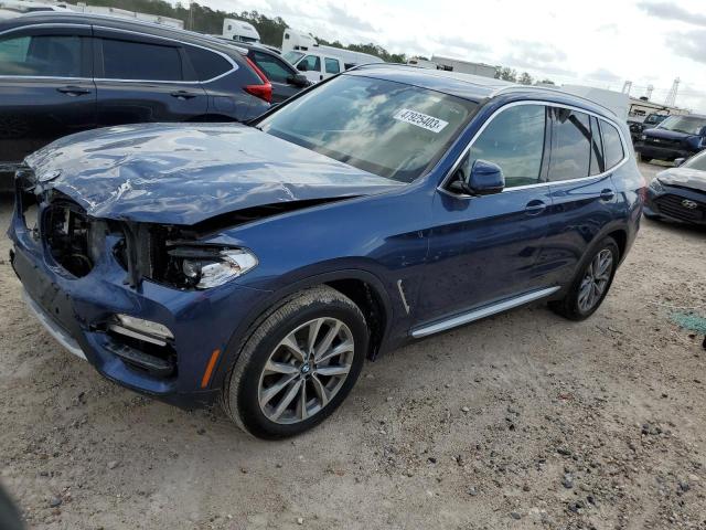 5UXTR7C54KLR53510 - 2019 BMW X3 SDRIVE30I BLUE photo 1