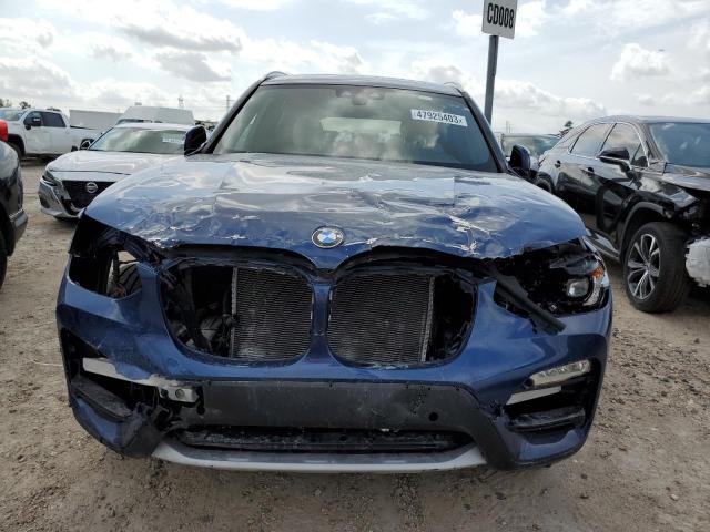 5UXTR7C54KLR53510 - 2019 BMW X3 SDRIVE30I BLUE photo 5