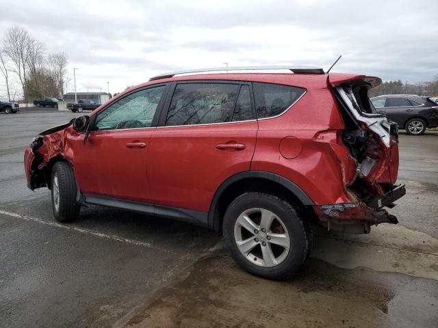 2T3WFREV9EW105480 - 2014 TOYOTA RAV4 XLE RED photo 2