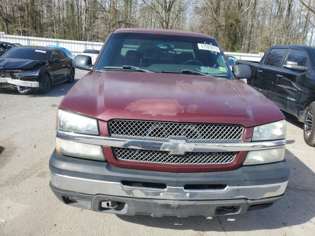 1GCEK19T53E319937 - 2003 CHEVROLET SILVERADO K1500 BURGUNDY photo 5