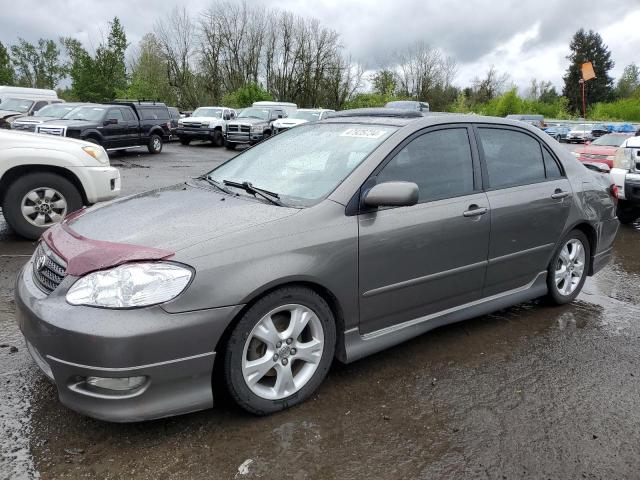 2T1BY30E95C369340 - 2005 TOYOTA COROLLA XRS GRAY photo 1