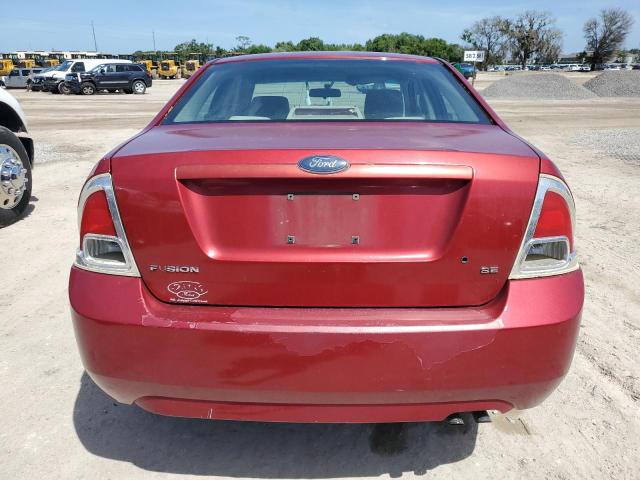 3FAFP07Z06R214754 - 2006 FORD FUSION SE RED photo 6