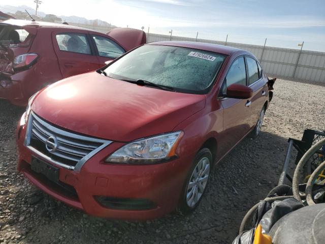 3N1AB7AP7EY299067 - 2014 NISSAN SENTRA S RED photo 1