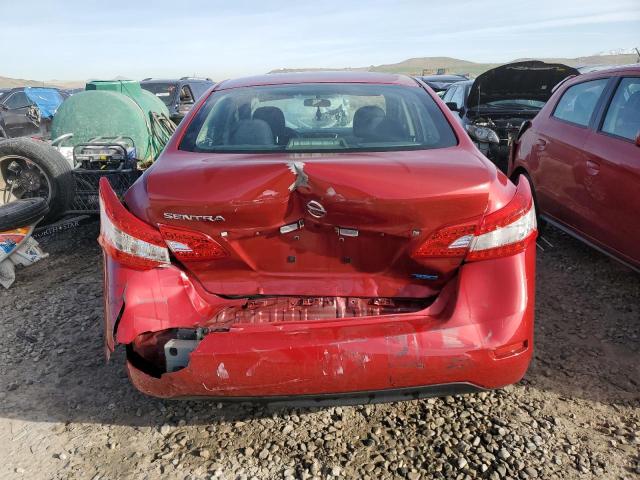 3N1AB7AP7EY299067 - 2014 NISSAN SENTRA S RED photo 6