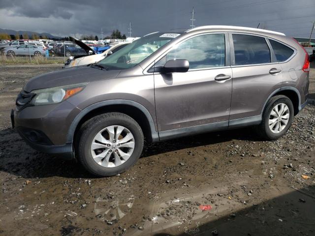 5J6RM4H74DL081295 - 2013 HONDA CR-V EXL GRAY photo 1