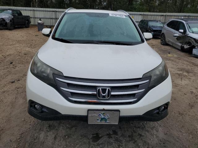 5J6RM3H78CL032982 - 2012 HONDA CR-V EXL WHITE photo 5