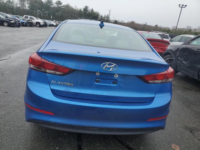 5NPD84LF0HH107596 - 2017 HYUNDAI ELANTRA SE BLUE photo 6