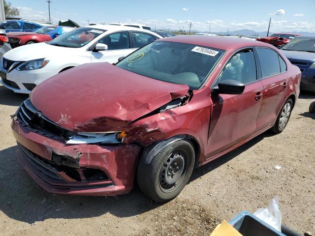 3VW267AJ2GM246799 - 2016 VOLKSWAGEN JETTA S RED photo 1