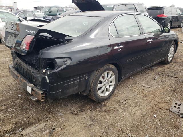 JTHBA30G945013258 - 2004 LEXUS ES 330 BLACK photo 3