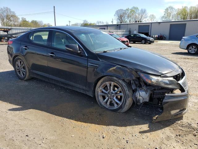 KNAGN4A72B5166610 - 2011 KIA OPTIMA EX BLACK photo 4