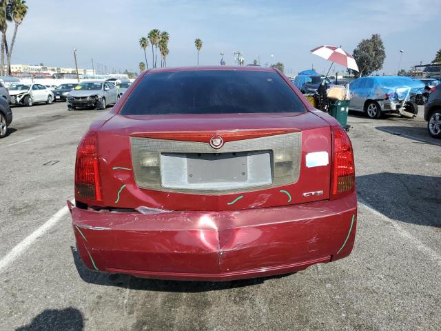 1G6DM577740141470 - 2004 CADILLAC CTS RED photo 6