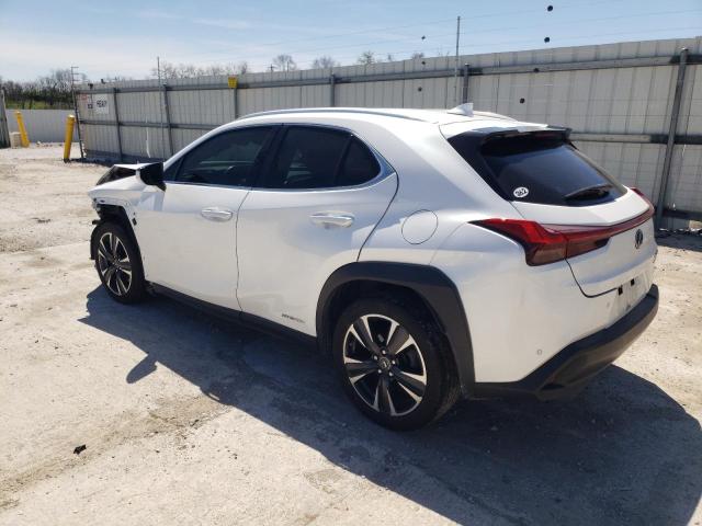 JTHU9JBHXK2010489 - 2019 LEXUS UX 250H WHITE photo 2