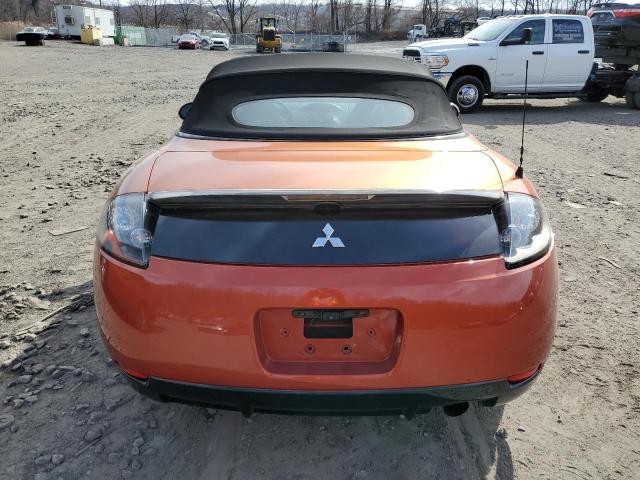 4A3AL25F07E036138 - 2007 MITSUBISHI ECLIPSE SPYDER GS ORANGE photo 6