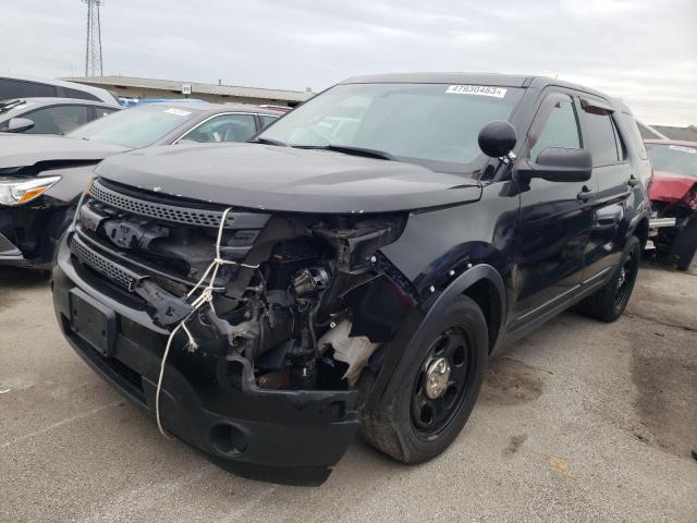 1FM5K8AR9EGA23346 - 2014 FORD EXPLORER POLICE INTERCEPTOR BLACK photo 1