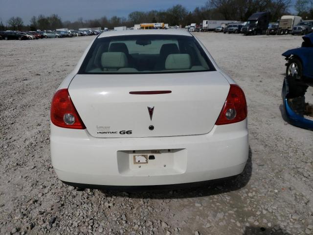 1G2ZG57B984115681 - 2008 PONTIAC G6 BASE WHITE photo 6