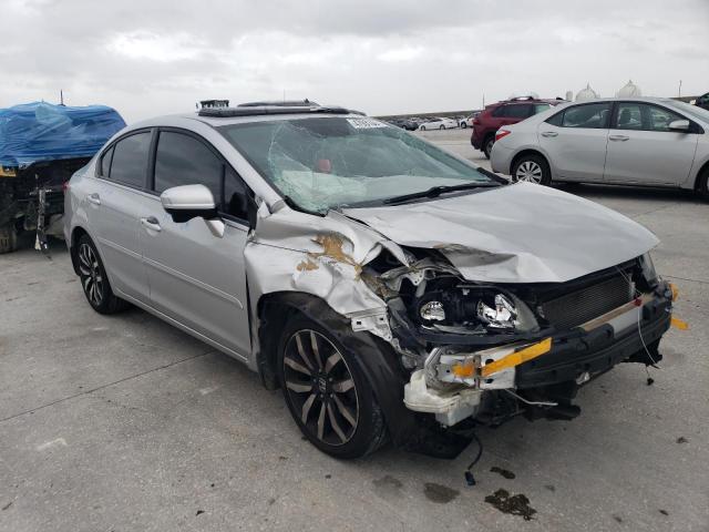 19XFB2F90FE047499 - 2015 HONDA CIVIC EXL ვერცხლისფერი ფოტო 4