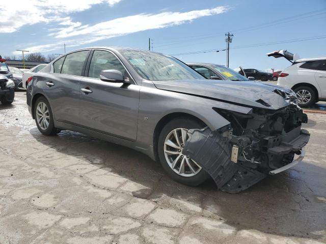 JN1BV7ARXFM402094 - 2015 INFINITI Q50 BASE GRAY photo 4