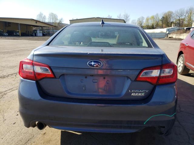 4S3BNAL62G3026639 - 2016 SUBARU LEGACY 2.5I LIMITED BLUE photo 6