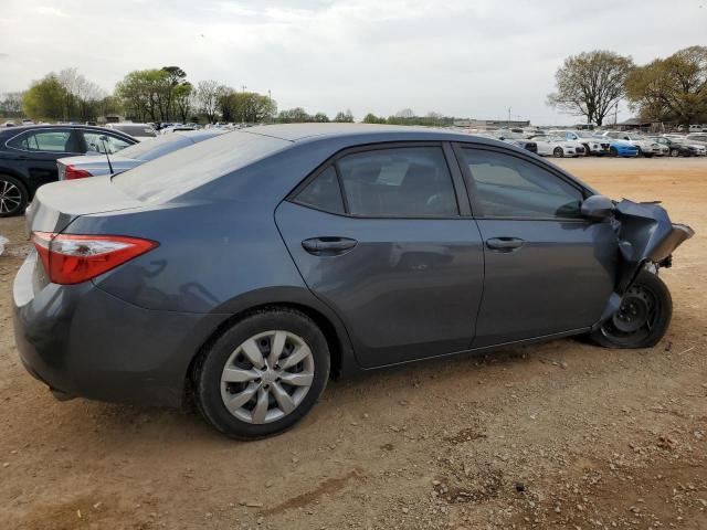 2T1BURHE4FC347718 - 2015 TOYOTA COROLLA L GRAY photo 3