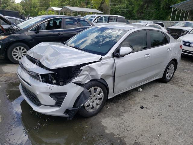 3KPA24ADXNE441074 - 2022 KIA RIO LX SILVER photo 1