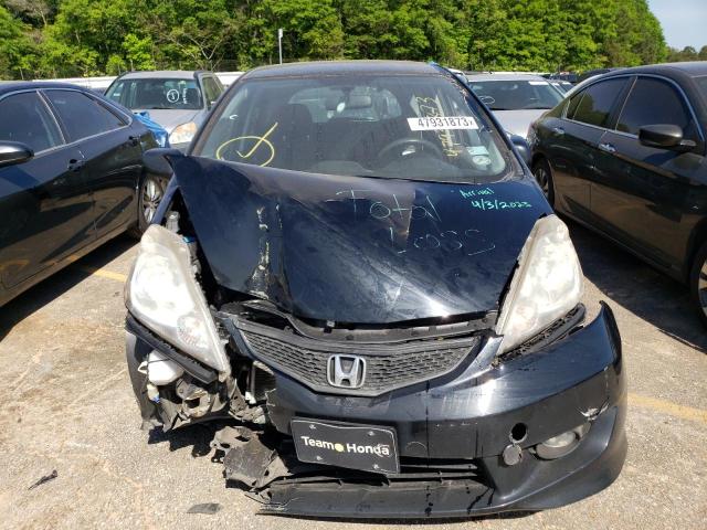 JHMGE8H42AC020416 - 2010 HONDA FIT SPORT BLACK photo 5