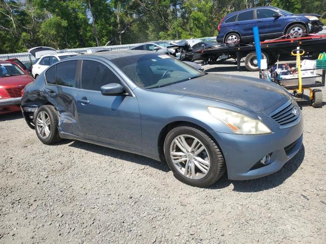 JN1CV6AP9AM407762 - 2010 INFINITI G37 BASE BLUE photo 4