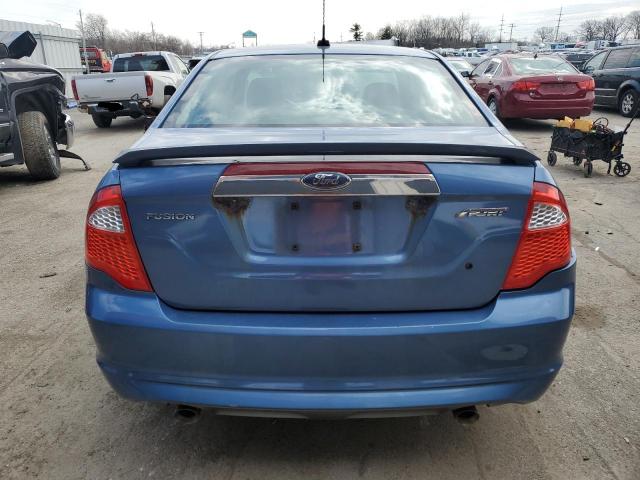 3FAHP0KC6AR248668 - 2010 FORD FUSION SPORT BLUE photo 6