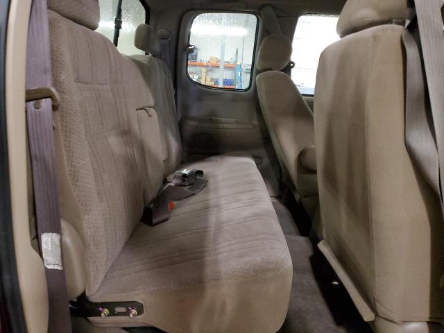 5TBBT44142S285076 - 2002 TOYOTA TUNDRA ACCESS CAB მუქწითელი ფოტო 10