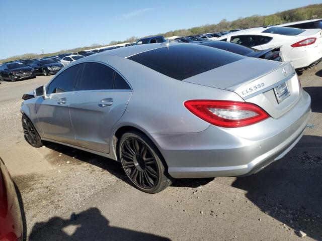 WDDLJ9BB6DA083677 - 2013 MERCEDES-BENZ CLS 550 4MATIC SILVER photo 2