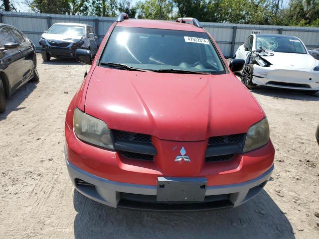 JA4LX31G83U060606 - 2003 MITSUBISHI OUTLANDER LS RED photo 5